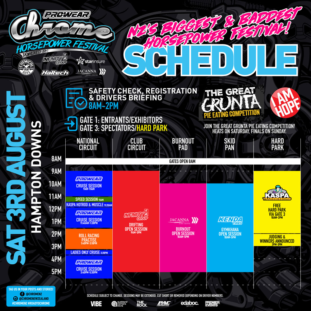 Chrome 2024 Schedule Released!