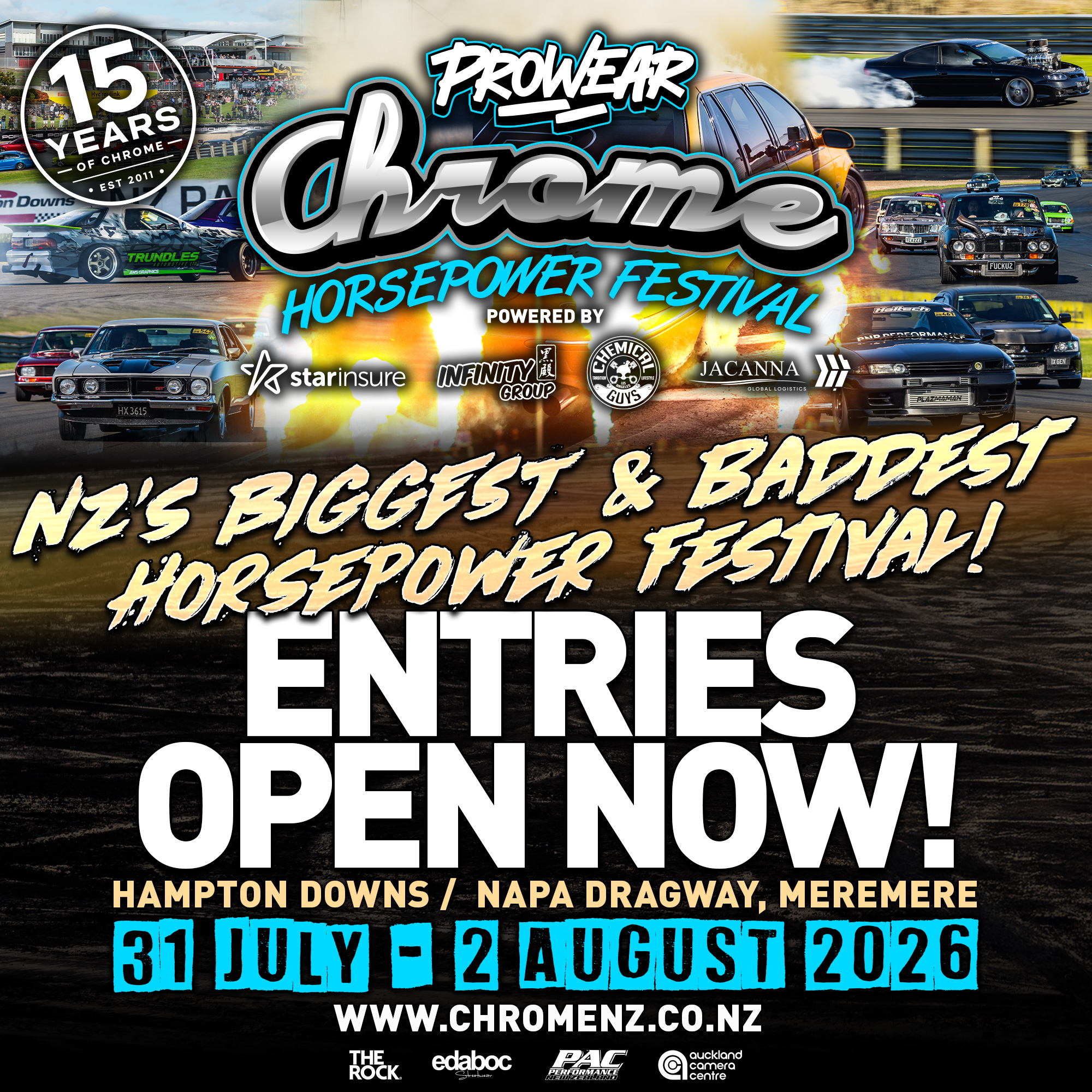 Chrome Horsepower Festival Entries Open and Filling Fast