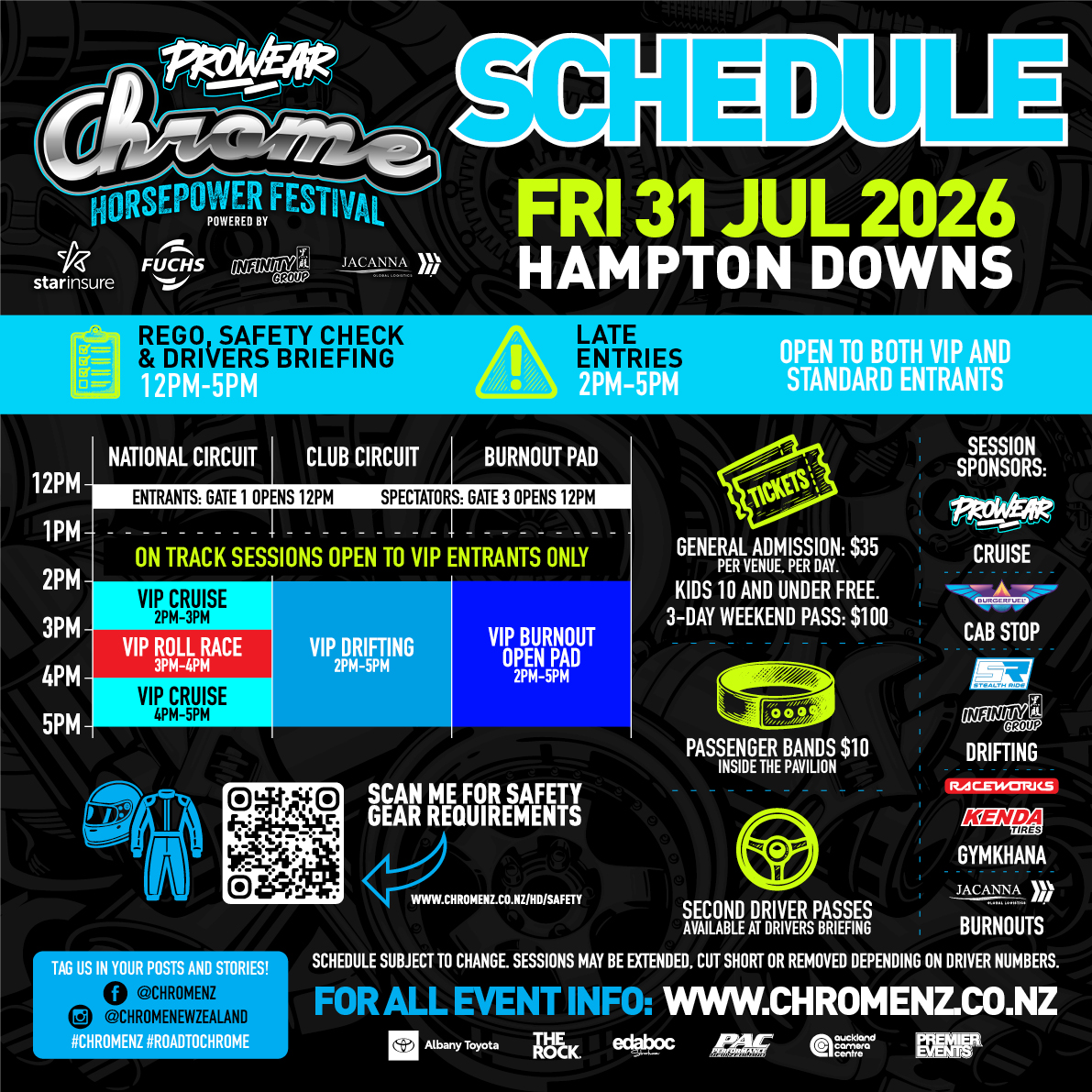 chromehd26 schedule fri